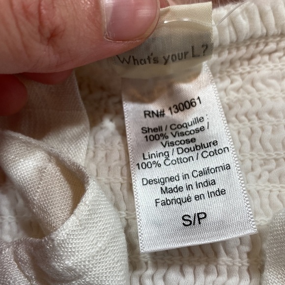 NWT L*Space Morning Star Coverup Dress in White sz S - Picture 11 of 14